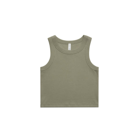 Wo's Organic Rib Crop Tank 4064G