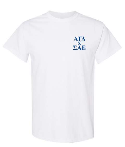 University of Michigan - Alpha Gamma Delta White T-Shirt