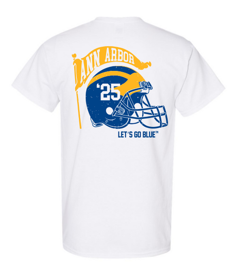 University of Michigan - Alpha Gamma Delta White T-Shirt