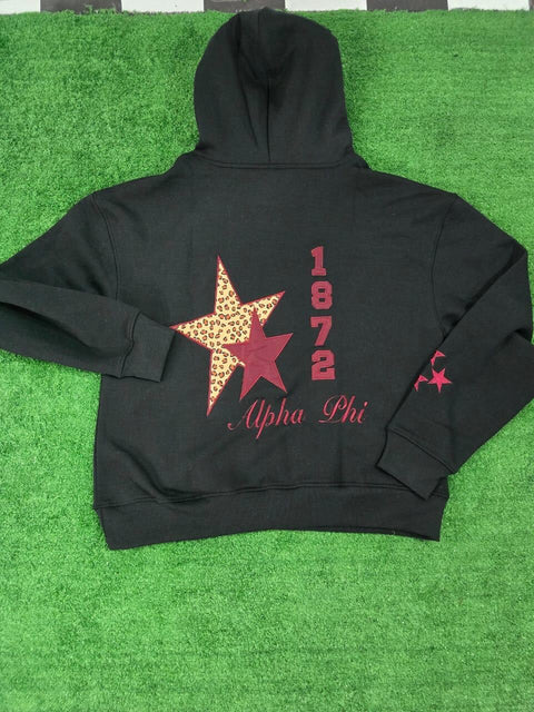 Alpha Phi Black Hoodies