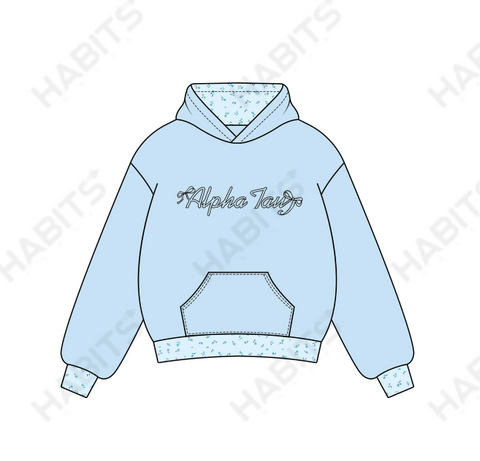 Alpha Sigma Tau Screen Printed Hoodie