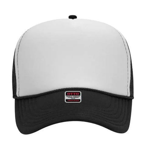 Otto Cap 5 Panel Mid Profile Mesh Back Trucker Hat