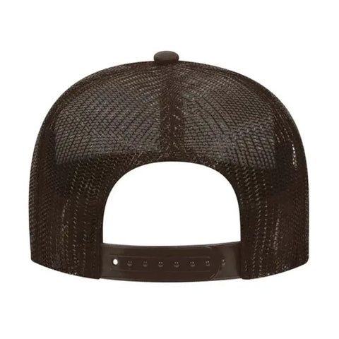 Otto Cap 5 Panel Mid Profile Mesh Back Trucker Hat