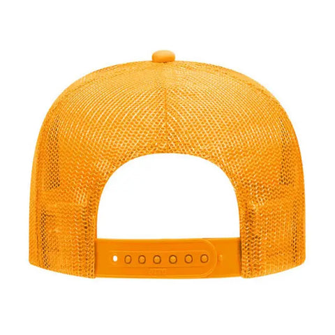 Otto Cap 5 Panel Mid Profile Mesh Back Trucker Hat