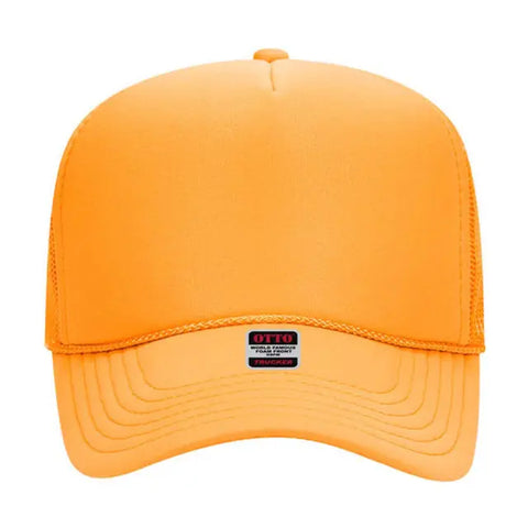 Otto Cap 5 Panel Mid Profile Mesh Back Trucker Hat