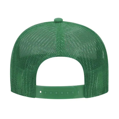 Otto Cap 5 Panel Mid Profile Mesh Back Trucker Hat