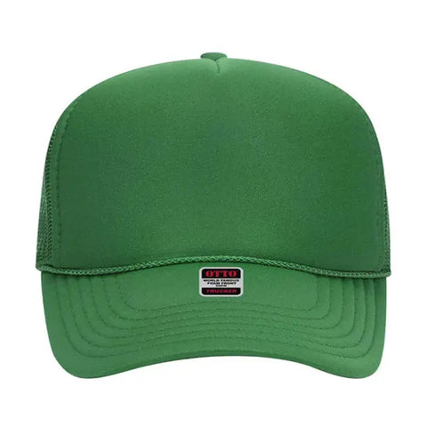 Otto Cap 5 Panel Mid Profile Mesh Back Trucker Hat