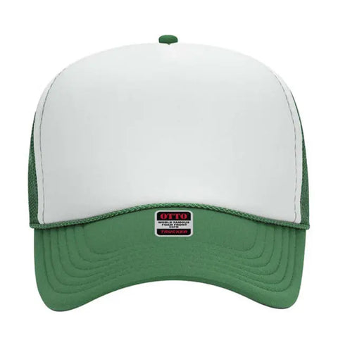Otto Cap 5 Panel Mid Profile Mesh Back Trucker Hat