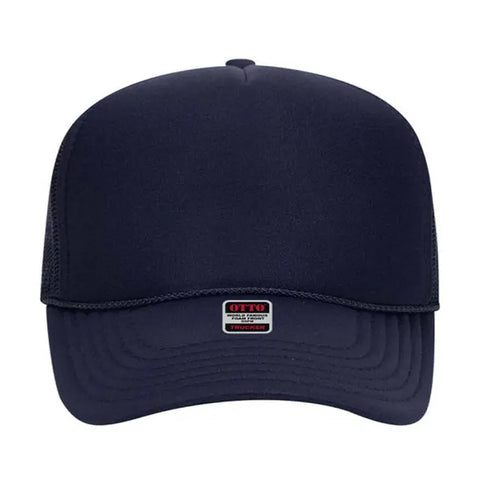 Otto Cap 5 Panel Mid Profile Mesh Back Trucker Hat