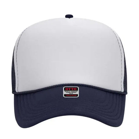 Otto Cap 5 Panel Mid Profile Mesh Back Trucker Hat