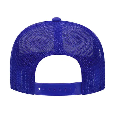 Otto Cap 5 Panel Mid Profile Mesh Back Trucker Hat