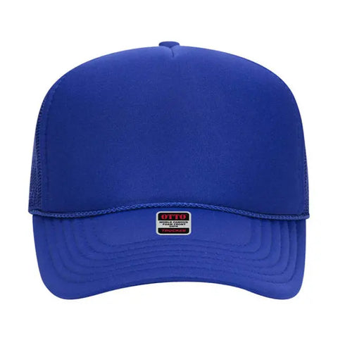 Otto Cap 5 Panel Mid Profile Mesh Back Trucker Hat