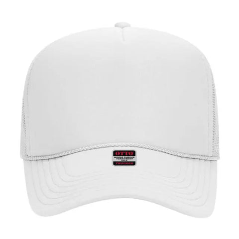 Otto Cap 5 Panel Mid Profile Mesh Back Trucker Hat