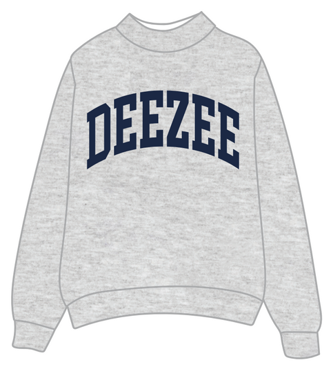 University of Rhode Island - Delta Zeta Heather Gray Mockneck