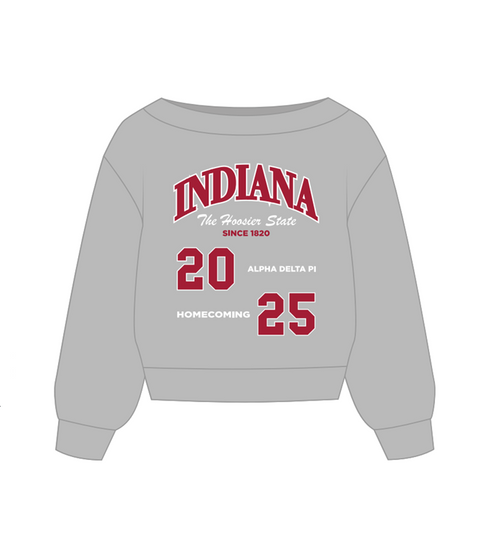 HG-0534 - Indiana University X Alpha Delta Pi Sweatshirt