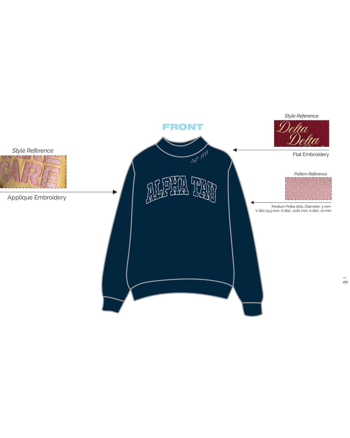 H3G-2520  Salisbury University -  Alpha Sigma Tau - Mockneck