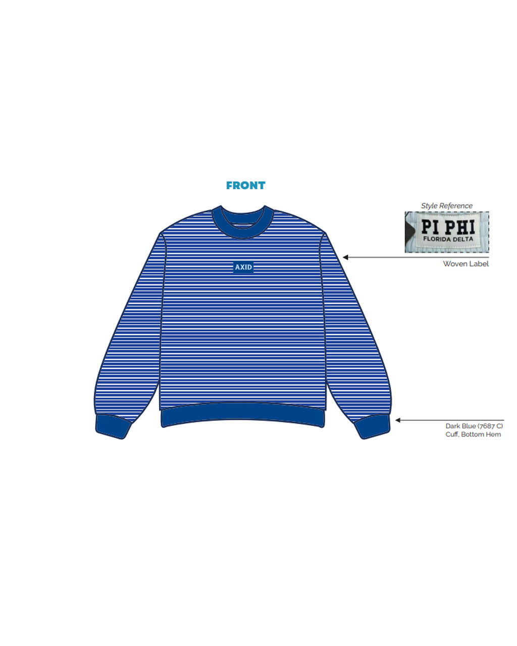 H3G-2948 Kansas State University - Alpha Xi Delta - CREWNECK