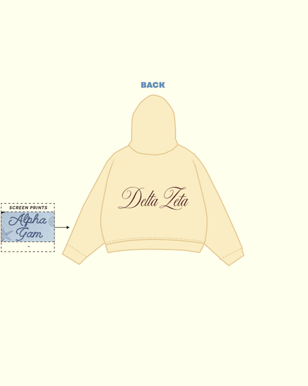 H3G-2485 - University of Connecticut - Delta Zeta - Hoodies