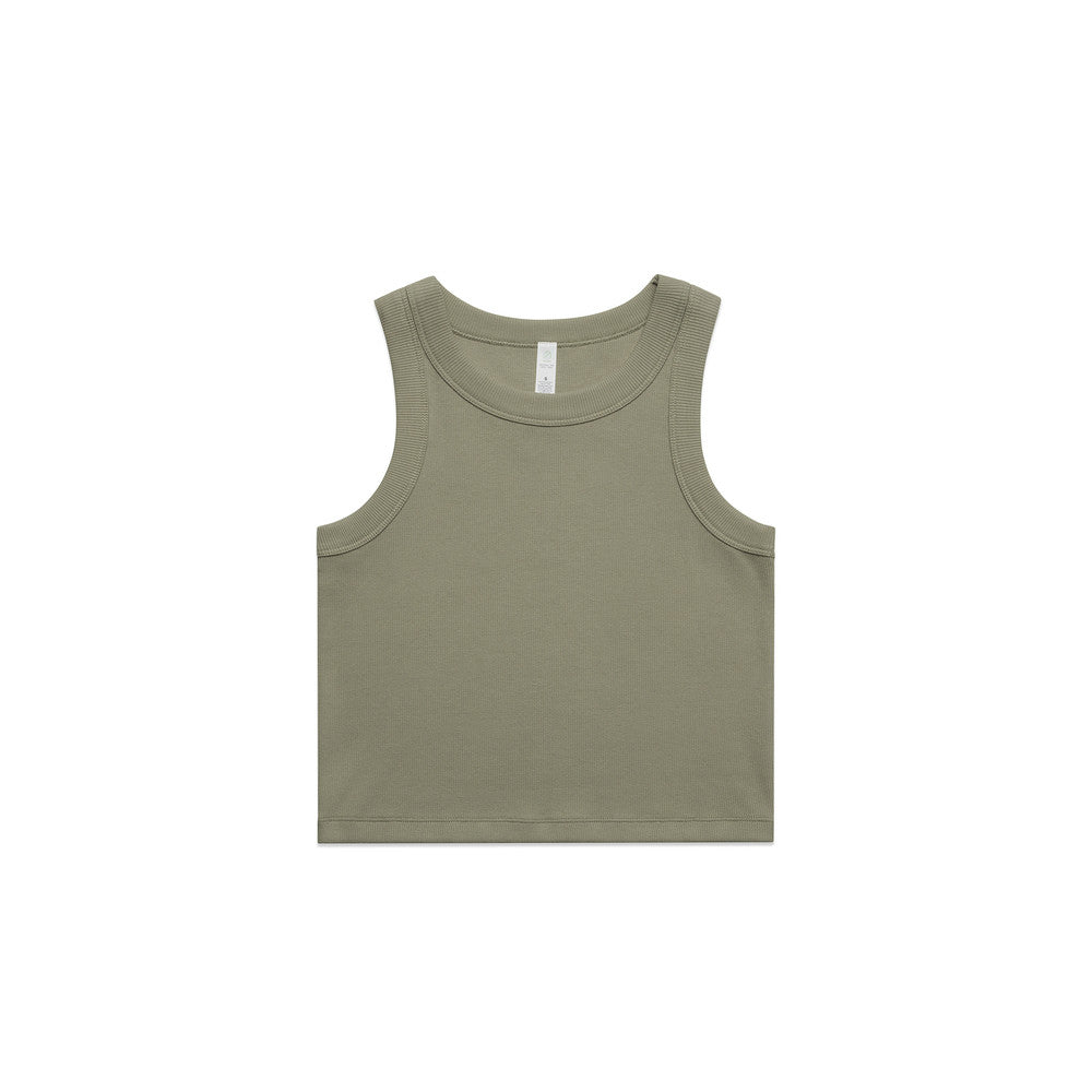 Wo's Organic Rib Crop Tank 4064G