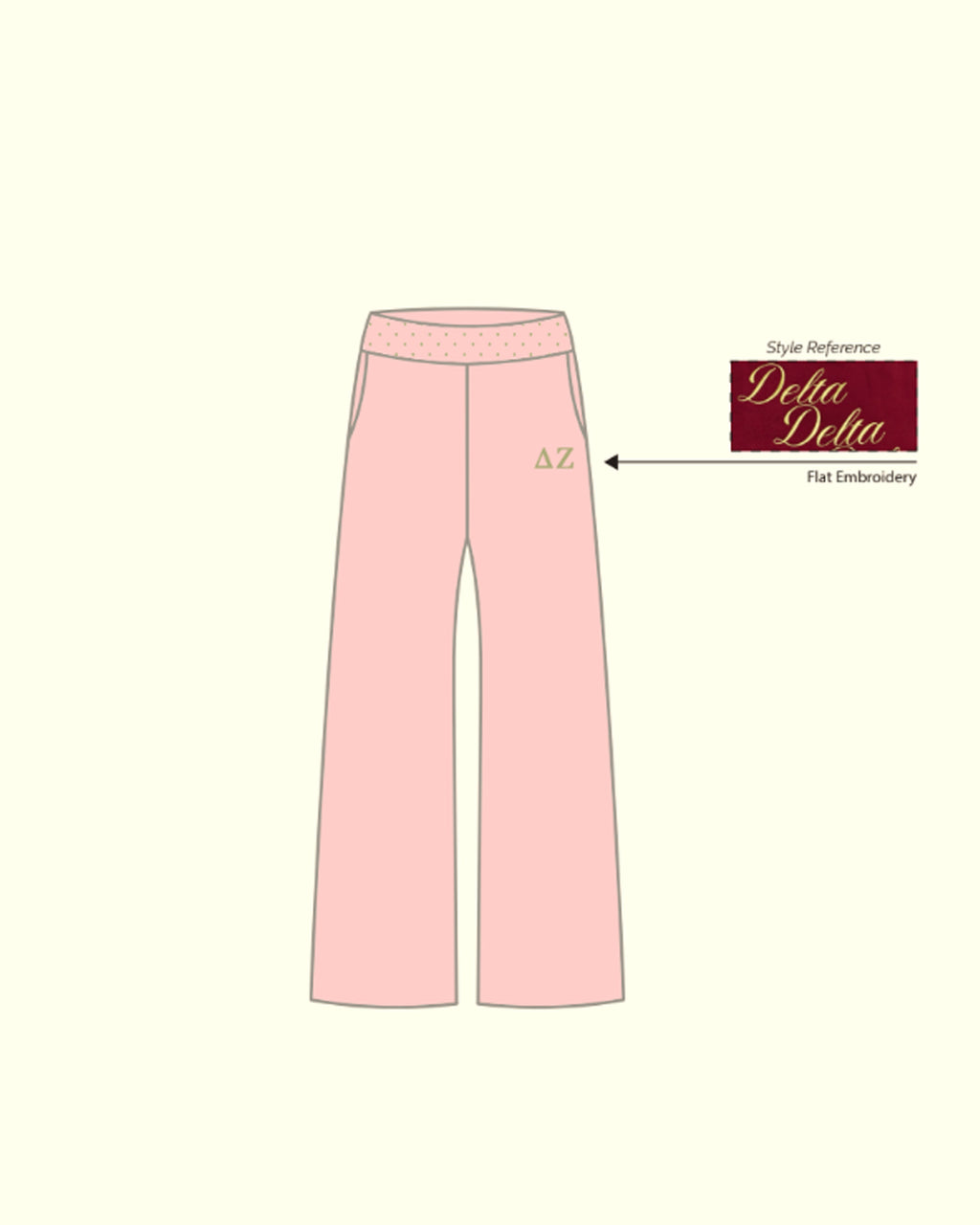 H3G-2196 - Western Michigan University - Delta Zeta - SWEATPANTS