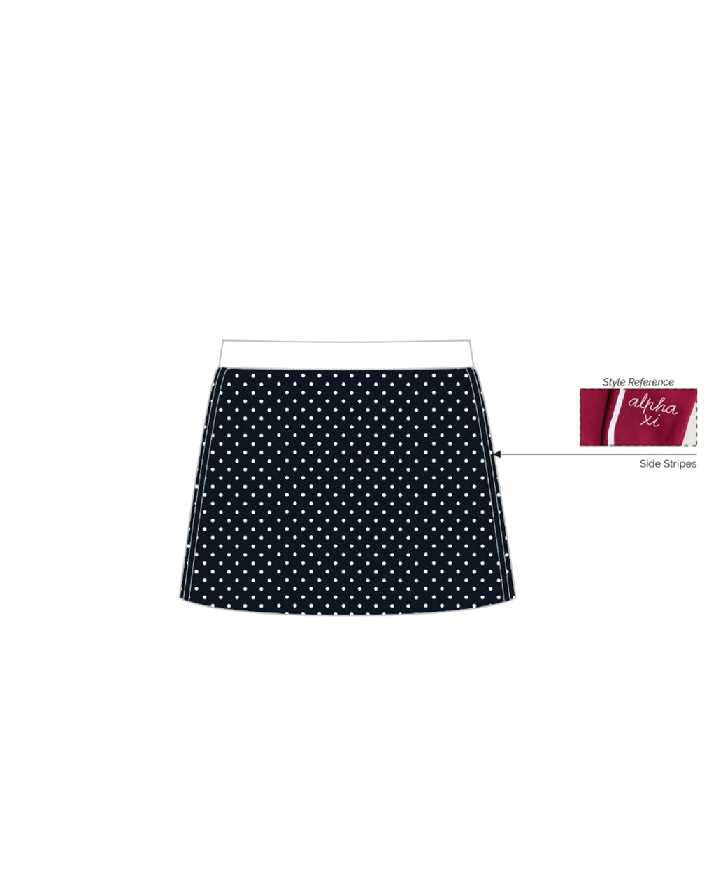 H3G-0952 - Kansas State University - Alpha Delta Pi - MINI SKIRT