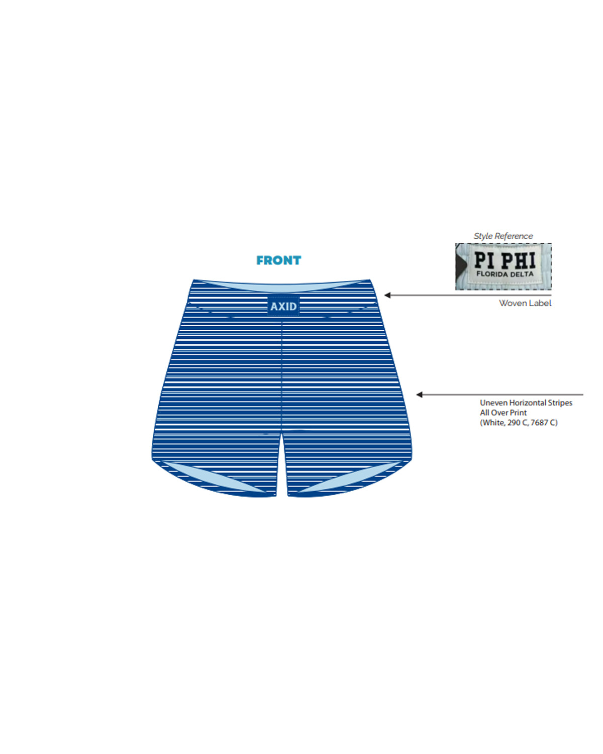 H3G-2948 Kansas State University - Alpha Xi Delta - SWEATSHORTS
