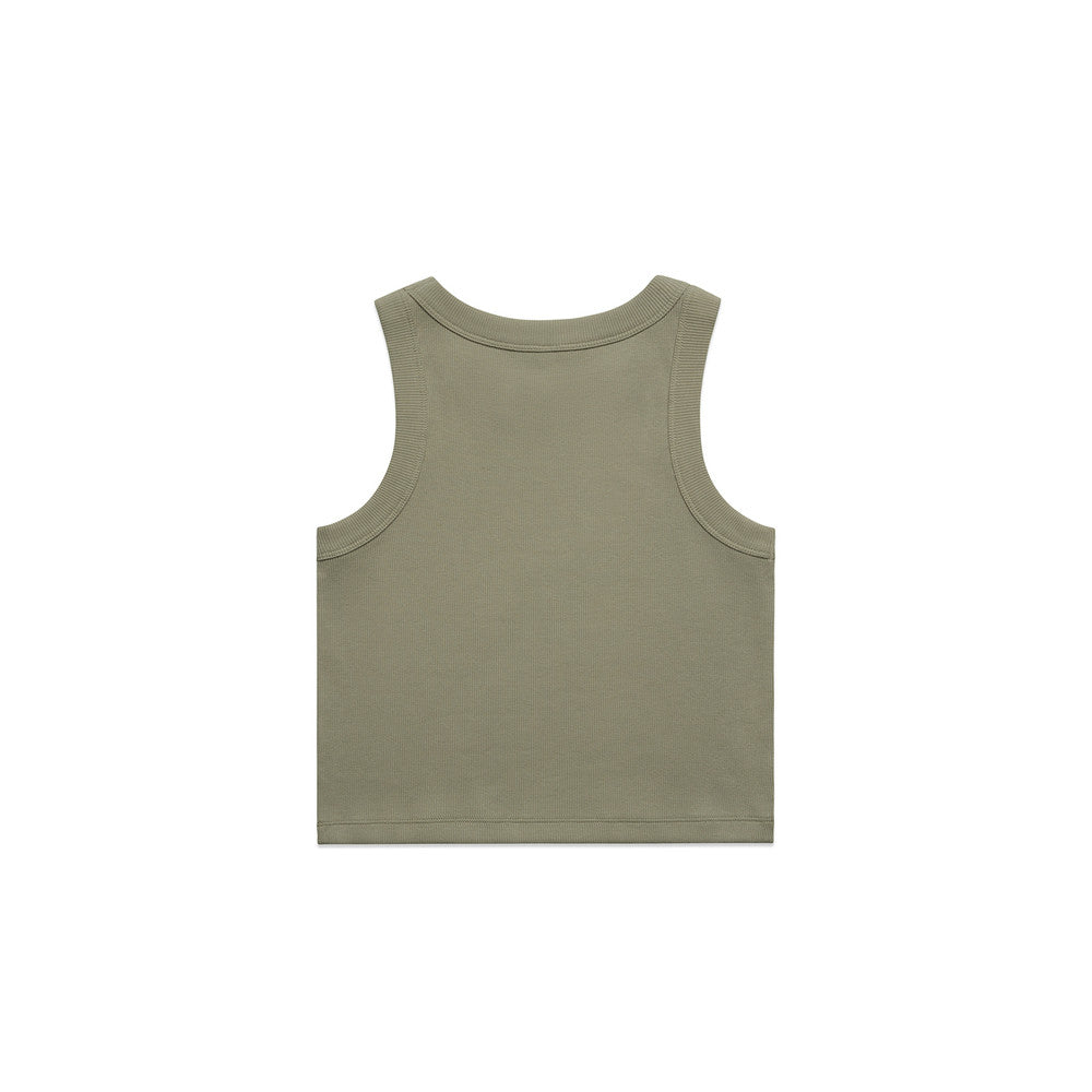 Wo's Organic Rib Crop Tank 4064G