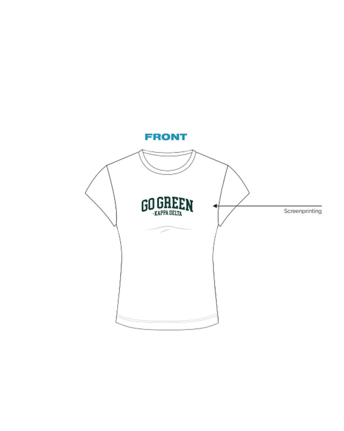 H3G-2227 - Michigan State University - Kappa Delta - BABY TEE