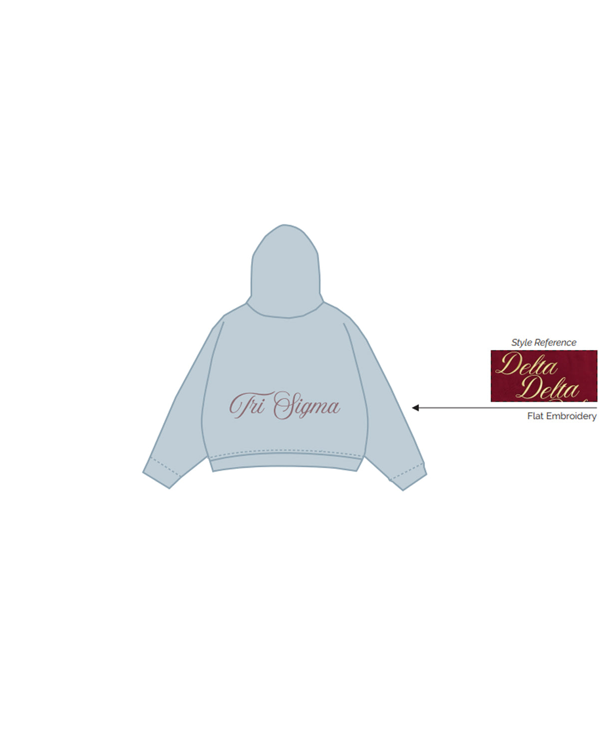 H3G-2573 - Embry-Riddle Aeronautical University - Sigma Sigma Sigma Sorority - Hoodie