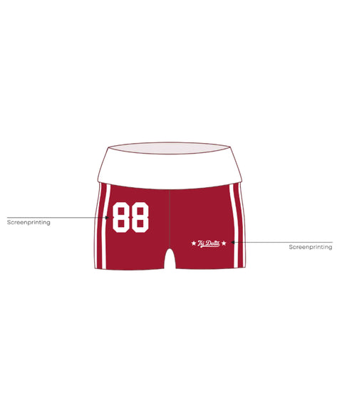HG-2070 - University of California, San Diego - Delta Delta Delta - FOLD OVER SHORTS