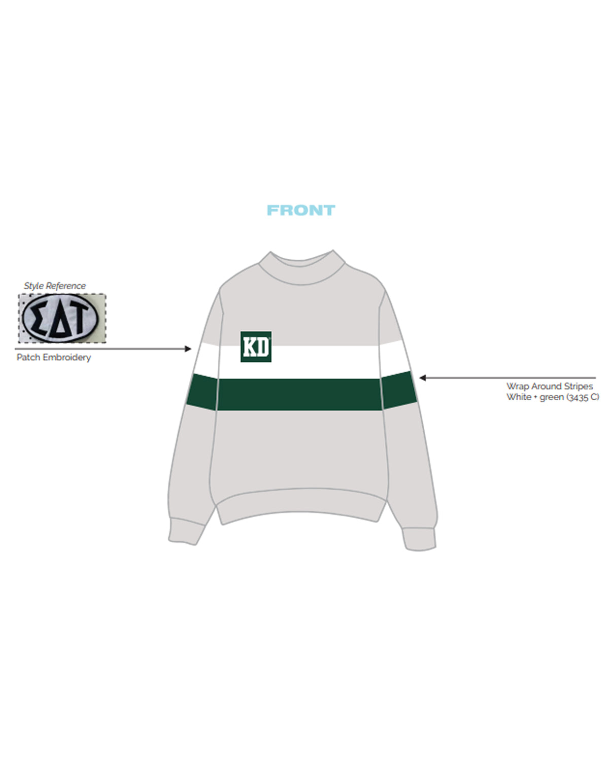 H3G-2227 - Michigan State University - Kappa Delta - Mockneck