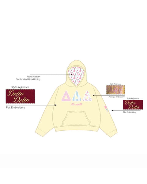 HG-2146 - Northern Arizona University - Delta Delta Delta - Hoodie