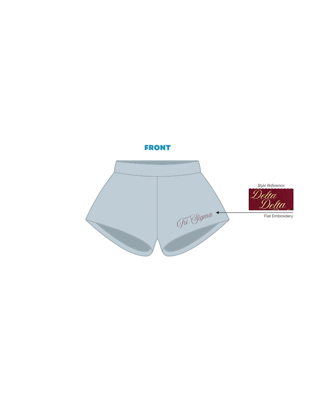 H3G-2573 - Embry-Riddle Aeronautical University - Sigma Sigma Sigma Sorority -  SHORTS