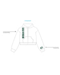 H3G-2227 - Michigan State University - Kappa Delta - Cropped Zip Up Hoodie