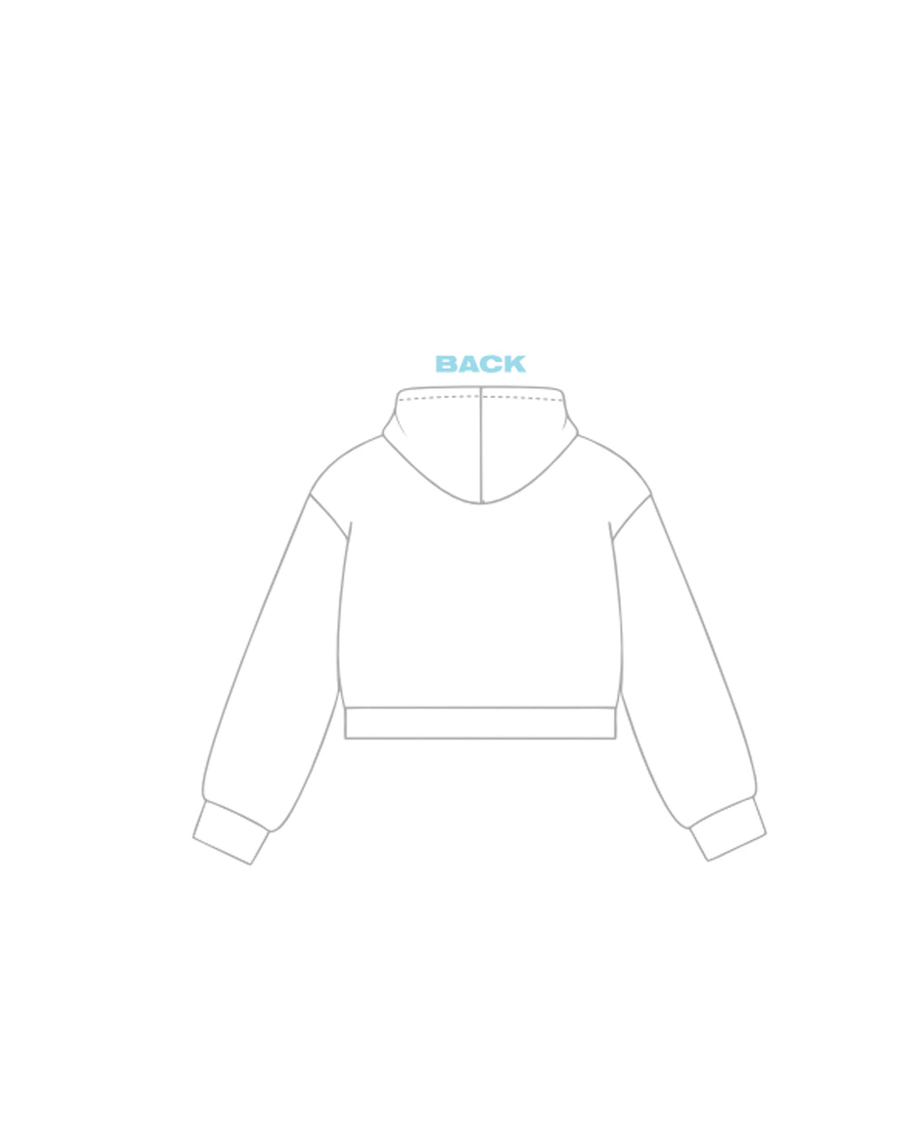 H3G-2227 - Michigan State University - Kappa Delta - Cropped Zip Up Hoodie