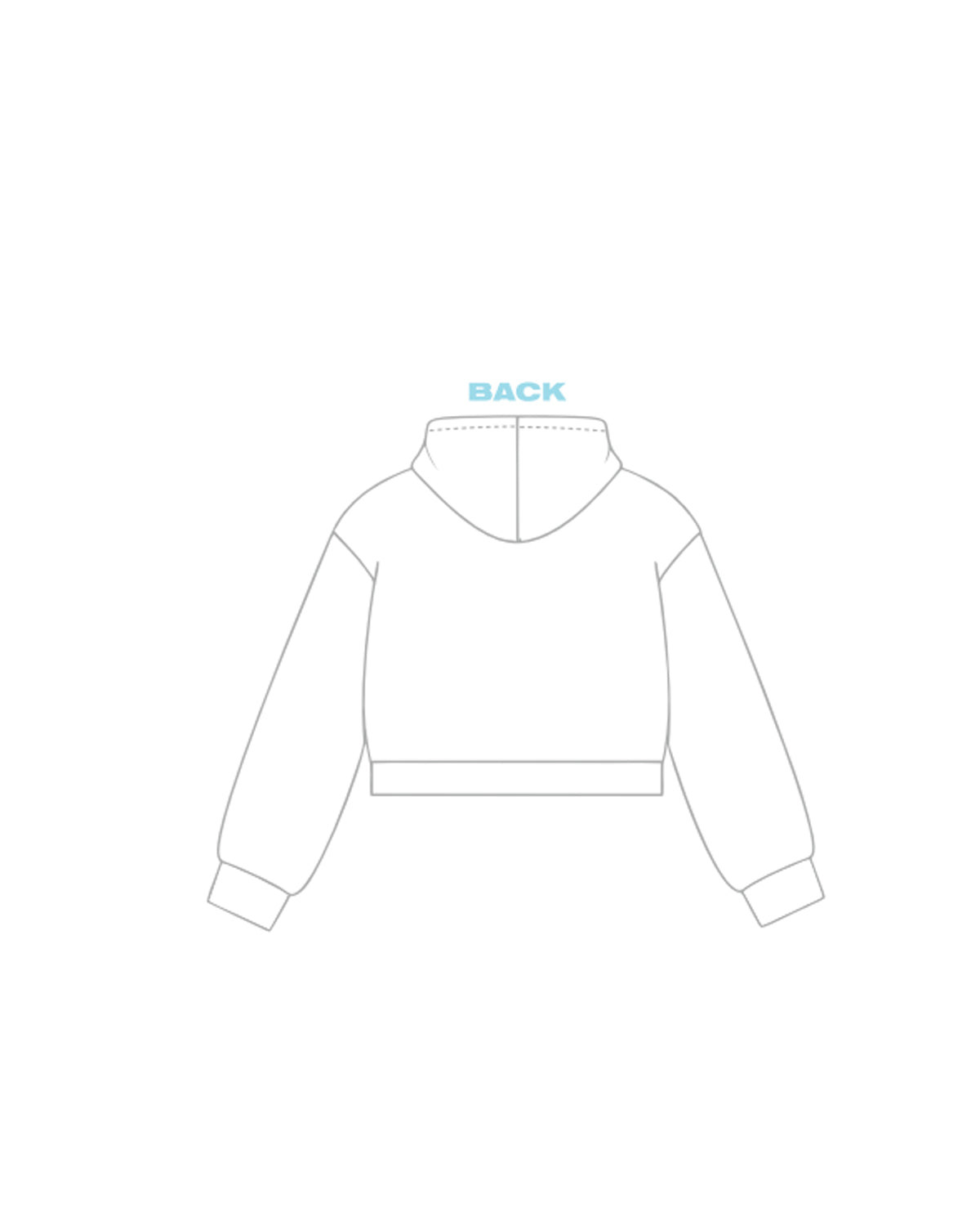 H3G-2227 - Michigan State University - Kappa Delta - Cropped Zip Up Hoodie