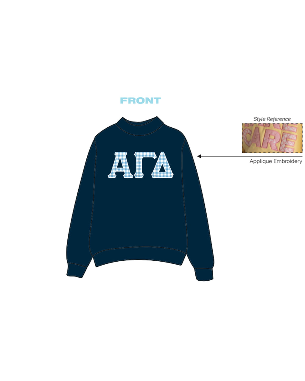 H3G-2138 - University of South Carolina - Alpha Gamma Delta - Mockneck