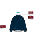 H3G-1223 - Michigan State University - Pi Beta Phi - Quarter Button Mockneck