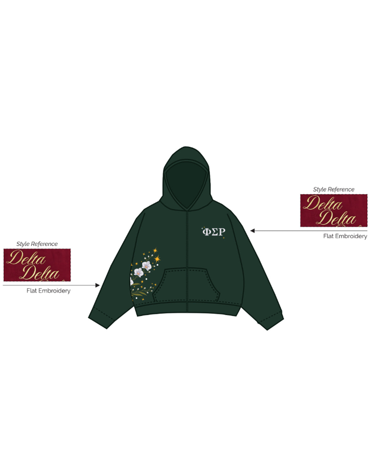 H3G-2730 - University of Arkansas - Phi Sigma Rho - Hoodie