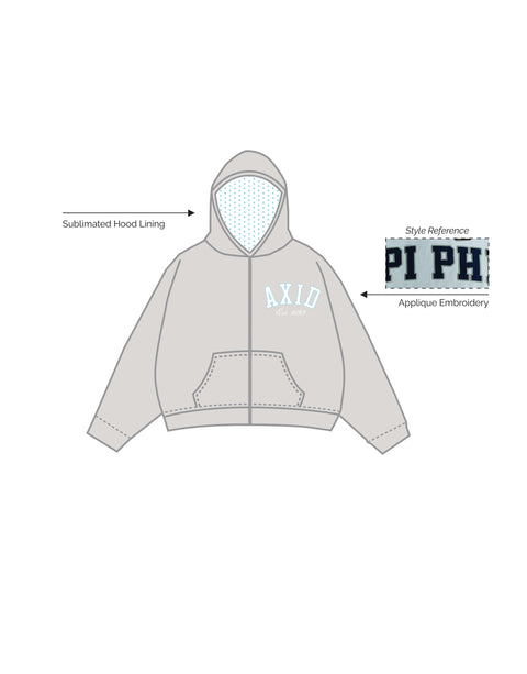 IN-0418 - Kansas State University -  Alpha Xi Delta  - Hoodie