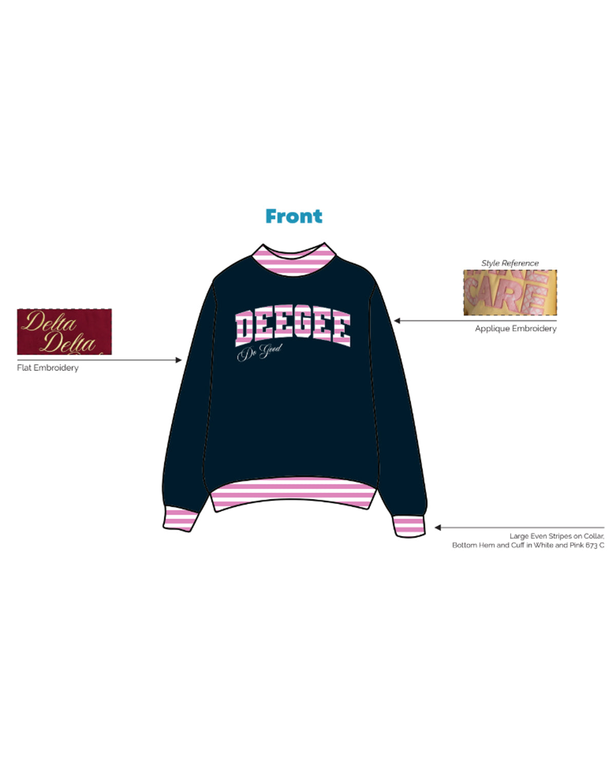 H3G-2805 - Northern Kentucky University - Delta Gamma - Mockneck