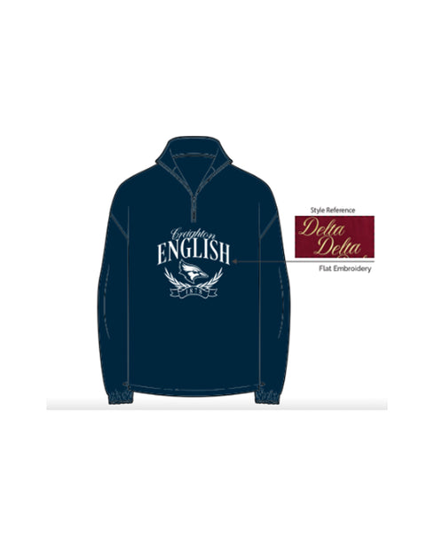HG-1813-Yazmin Lopez-Creighton University-English Dept- Quarter Zip Sweatshirt