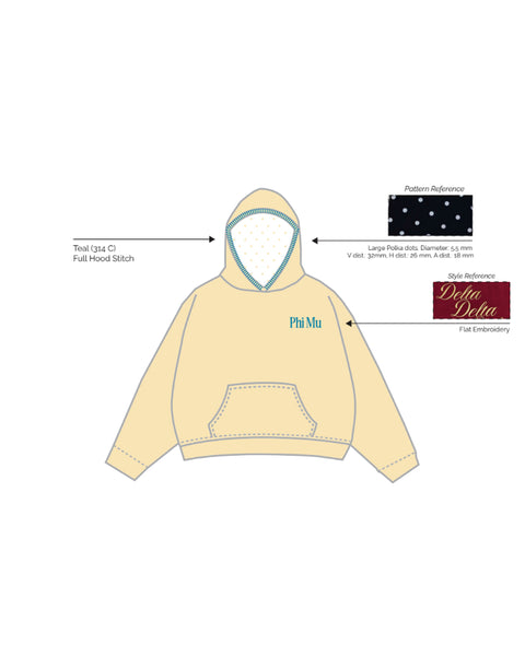 H3G-1057 - University of Kentucky - Phi Mu - Hoodie