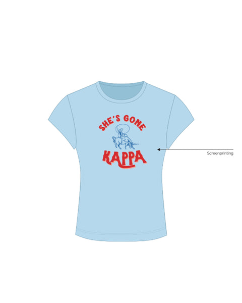 H3G-0816 - Texas A&M - Kappa Kappa Gamma - BABY TEE Blue