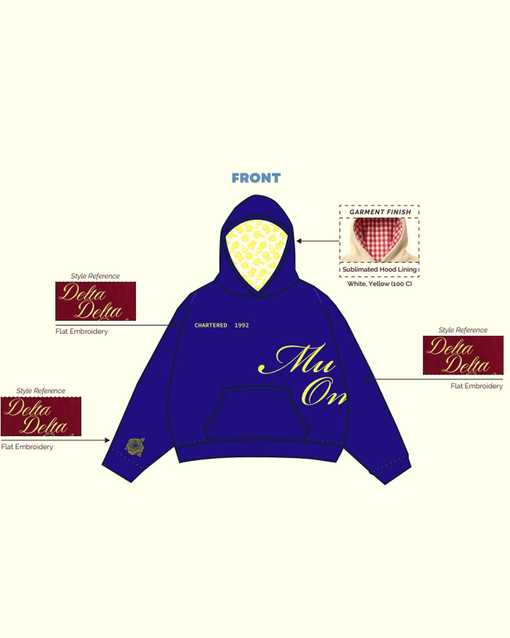 H3G-2477  University of Kentucky -  Sigma Gamma Rho - Hoodies