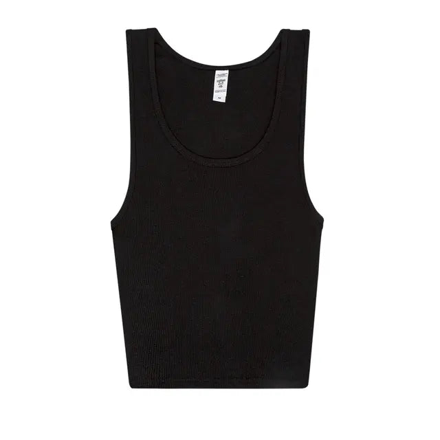 Los Angeles Apparel 2x1 Rib Crop Tank