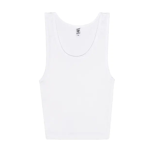 Los Angeles Apparel 2x1 Rib Crop Tank