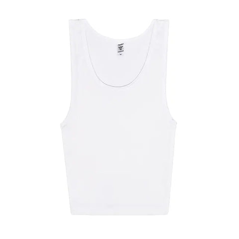 Los Angeles Apparel 2x1 Rib Crop Tank