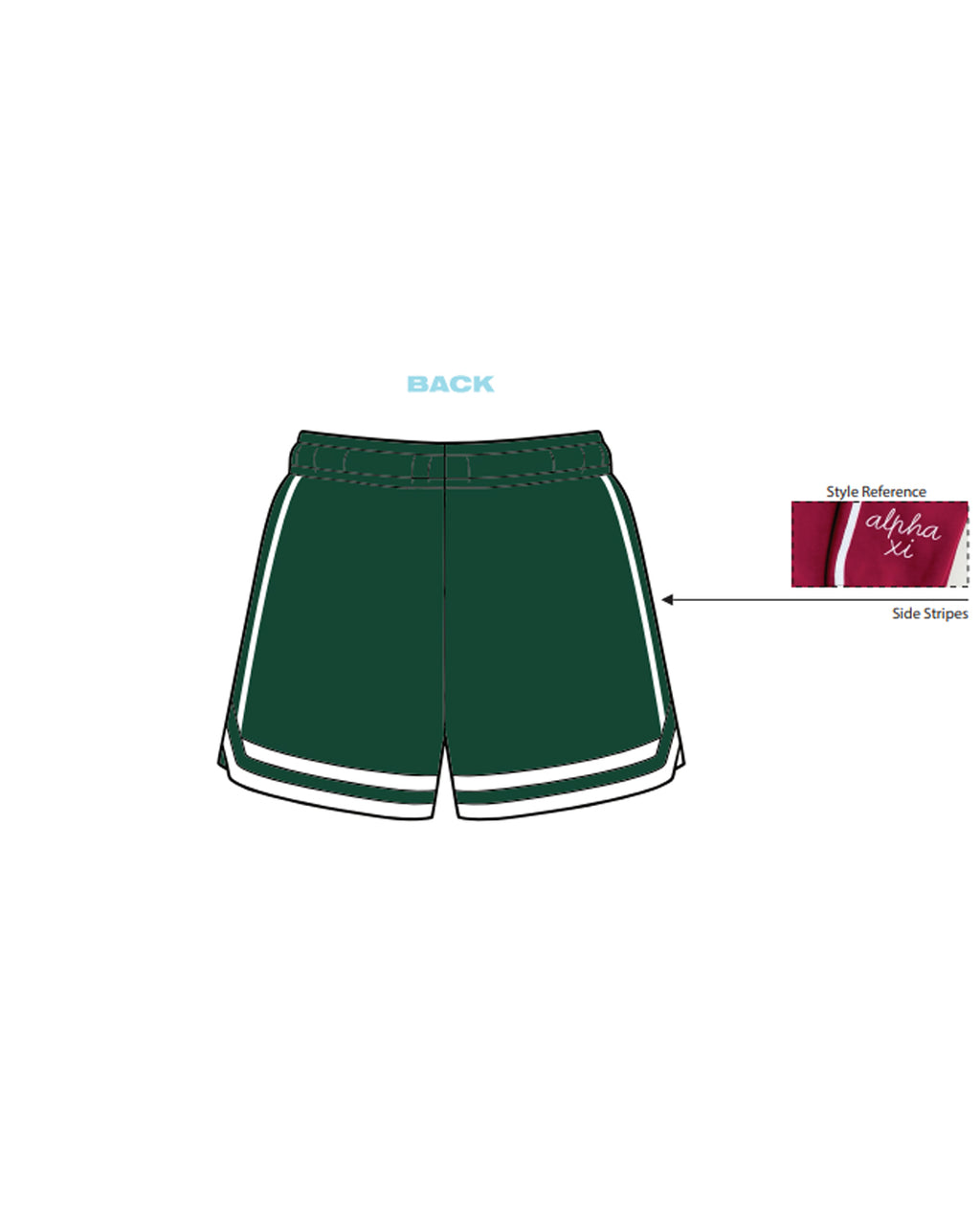 H3G-2227 - Michigan State University - Kappa Delta - JERSEY SHORTS