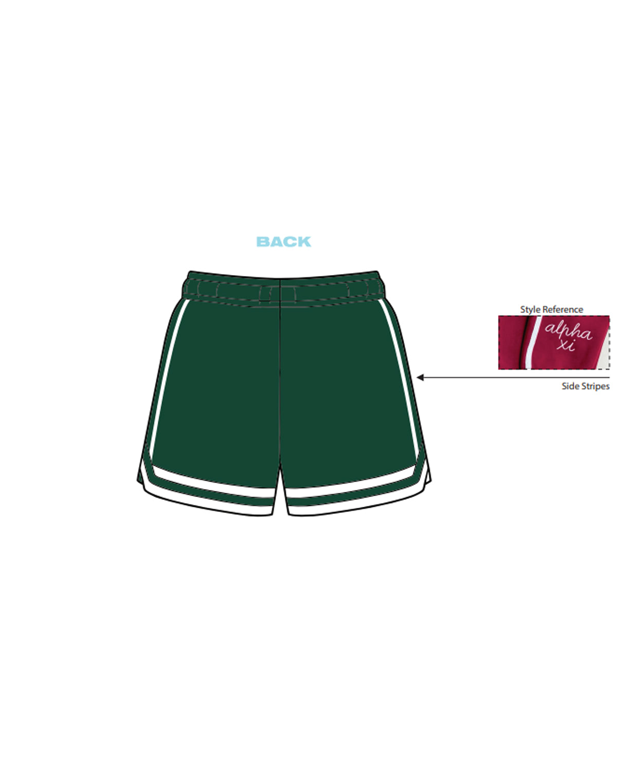 H3G-2227 - Michigan State University - Kappa Delta - JERSEY SHORTS
